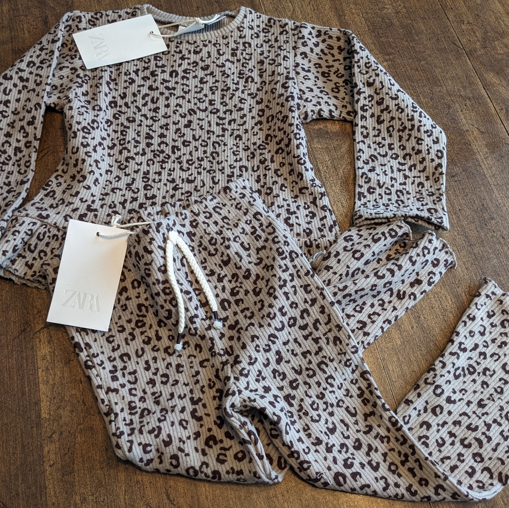 Zara Kids Animal Print Outfit Size 3 Nwt